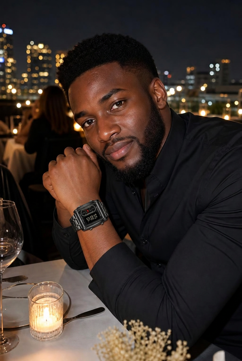Date night — Candlelight, conversation, and a wrist worth a second glance